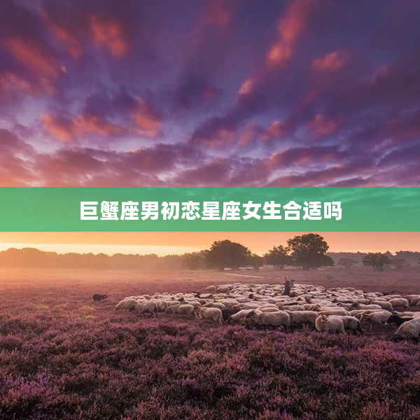 巨蟹座男初戀星座女生合適嗎