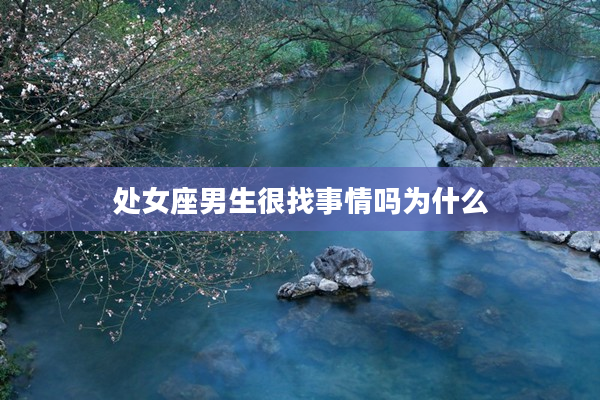 處女座男生很找事情嗎為什么