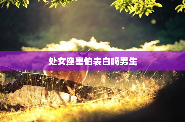 處女座害怕表白嗎男生