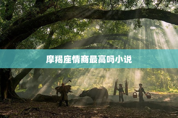 摩羯座情商最高嗎小說