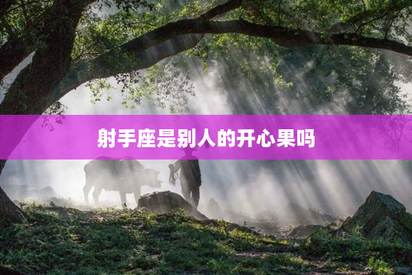 射手座是別人的開心果嗎