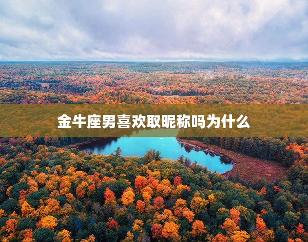 金牛座男喜歡取昵稱(chēng)嗎為什么