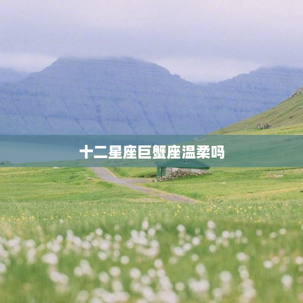 十二星座巨蟹座溫柔嗎