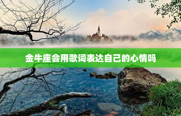 金牛座會用歌詞表達自己的心情嗎