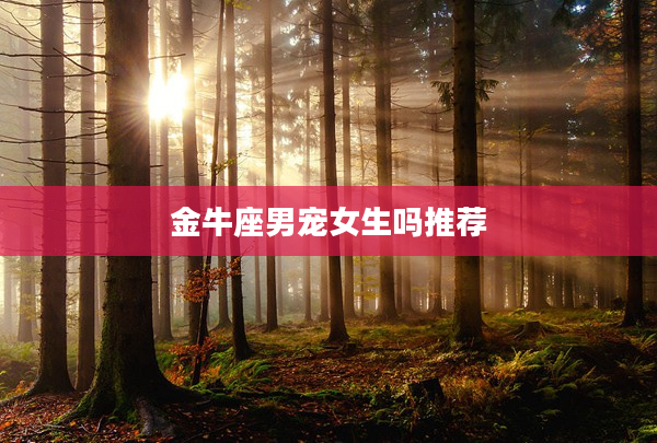 金牛座男寵女生嗎推薦