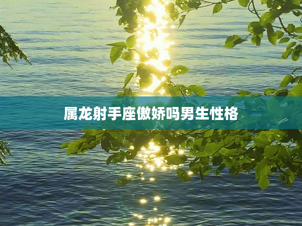 屬龍射手座傲嬌嗎男生性格