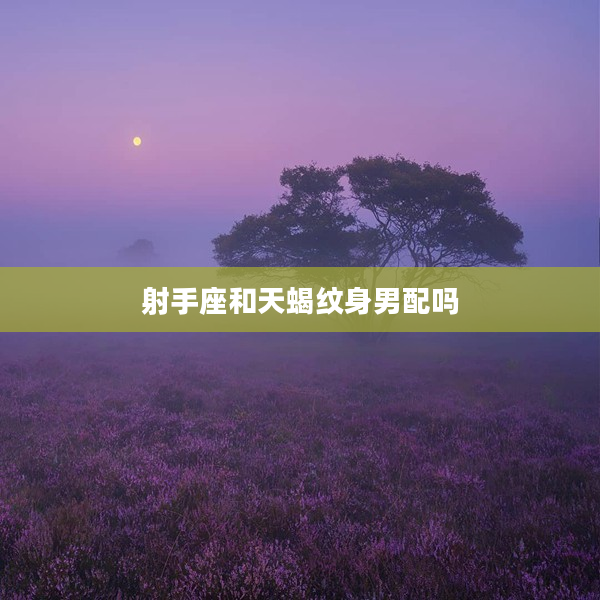 射手座和天蝎紋身男配嗎