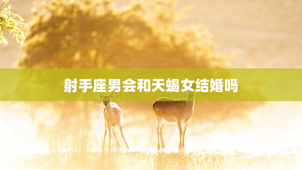 射手座男會和天蝎女結婚嗎