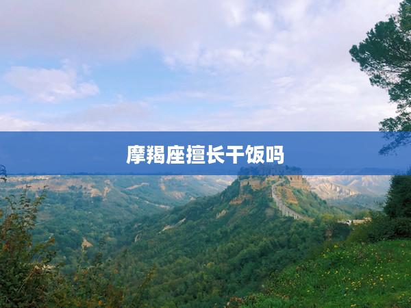 摩羯座擅長(zhǎng)干飯嗎