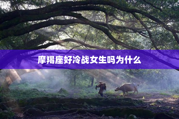 摩羯座好冷戰女生嗎為什么