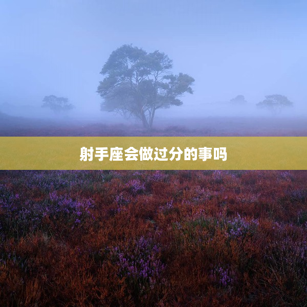 射手座會做過分的事嗎