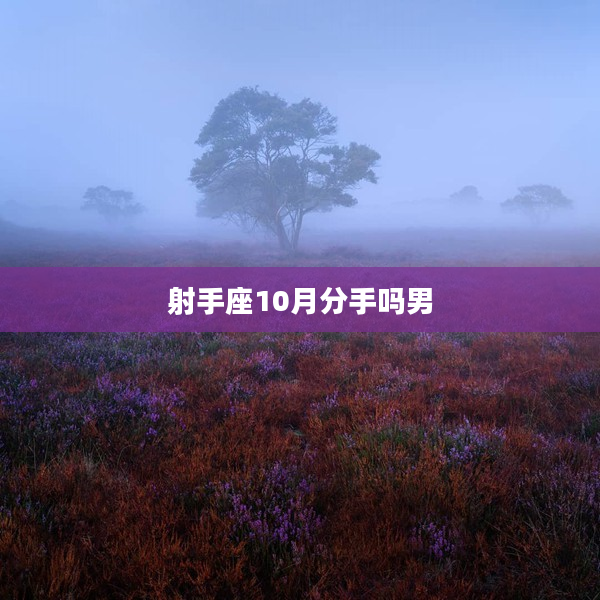 射手座10月分手嗎男