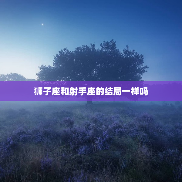 獅子座和射手座的結局一樣嗎