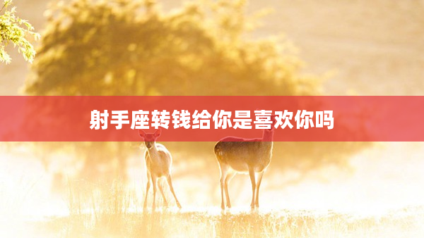 射手座轉錢給你是喜歡你嗎