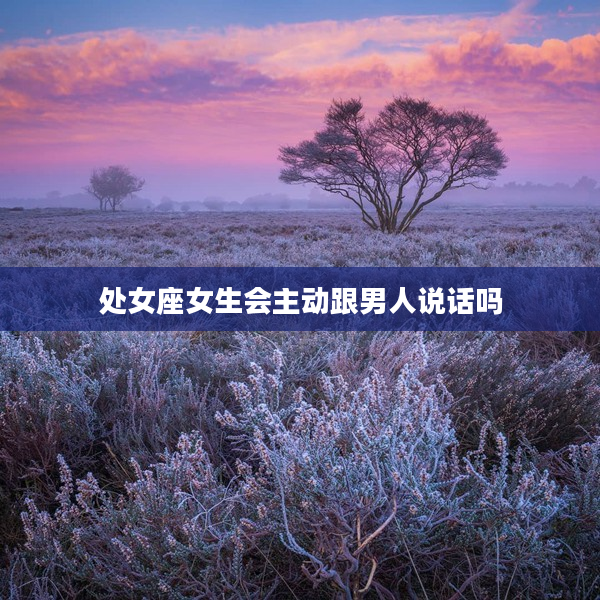 處女座女生會主動跟男人說話嗎