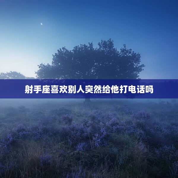 射手座喜歡別人突然給他打電話嗎