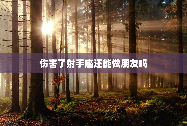 傷害了射手座還能做朋友嗎