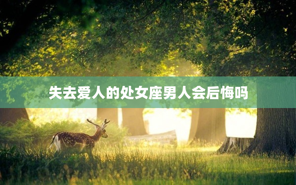 失去愛人的處女座男人會后悔嗎