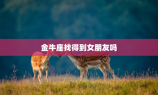 金牛座找得到女朋友嗎