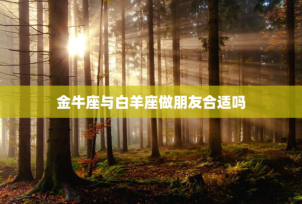 金牛座與白羊座做朋友合適嗎