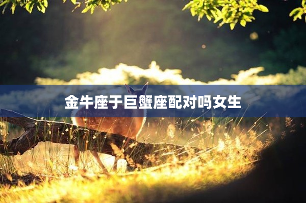 金牛座于巨蟹座配對(duì)嗎女生