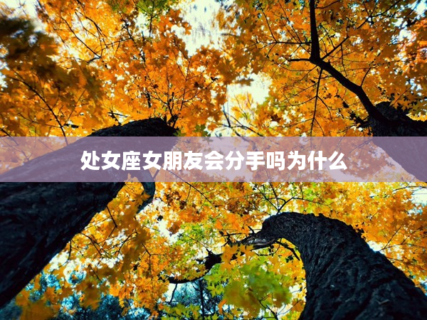 處女座女朋友會分手嗎為什么