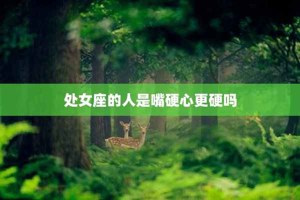 處女座的人是嘴硬心更硬嗎