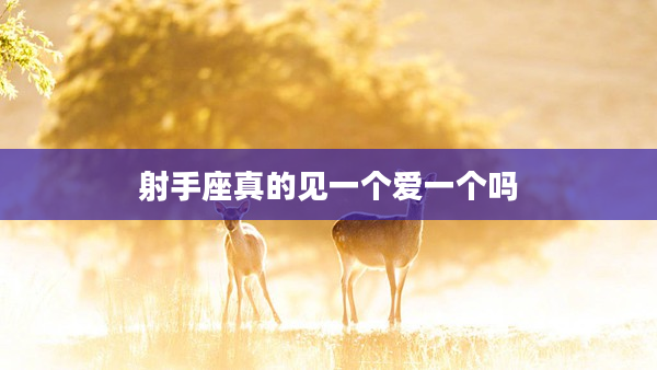 射手座真的見一個愛一個嗎