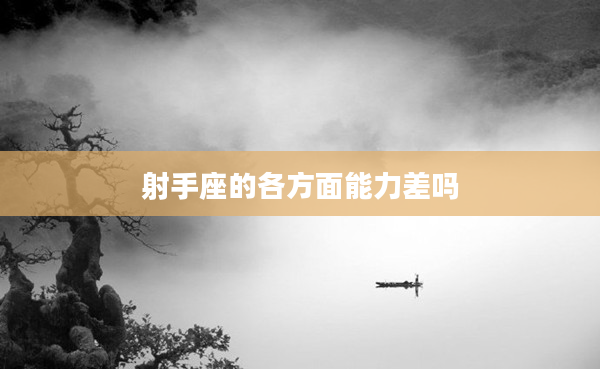 射手座的各方面能力差嗎