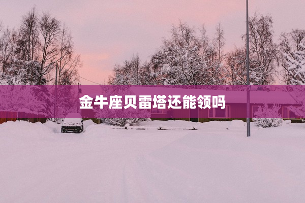 金牛座貝雷塔還能領嗎