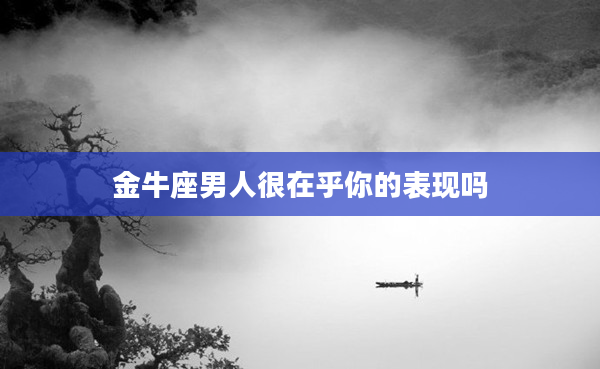 金牛座男人很在乎你的表現嗎