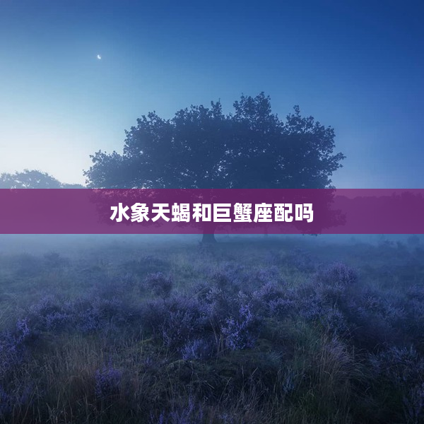 水象天蝎和巨蟹座配嗎