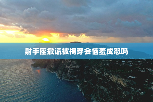 射手座撒謊被揭穿會惱羞成怒嗎