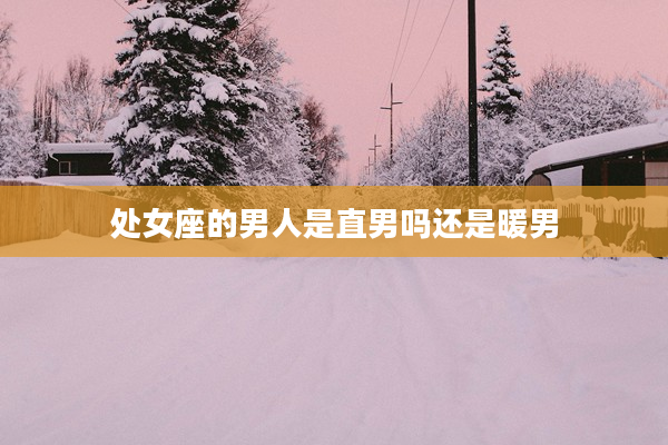 處女座的男人是直男嗎還是暖男