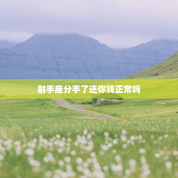 射手座分手了還你錢正常嗎