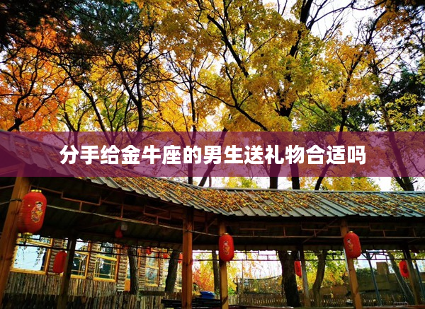 分手給金牛座的男生送禮物合適嗎