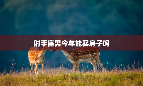 射手座男今年能買房子嗎