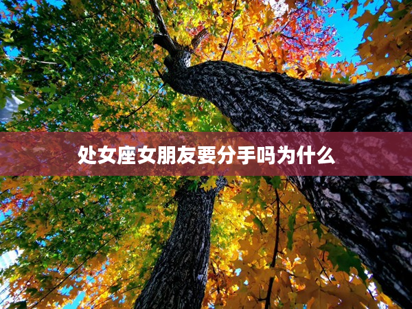 處女座女朋友要分手嗎為什么