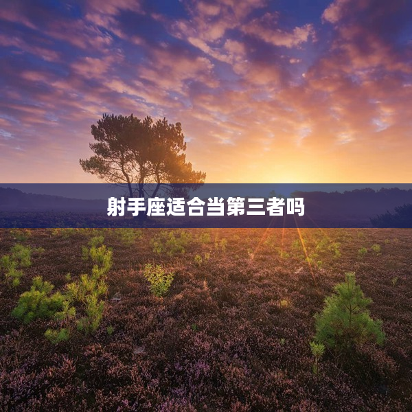 射手座適合當第三者嗎