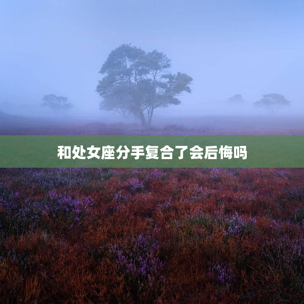 和處女座分手復合了會后悔嗎