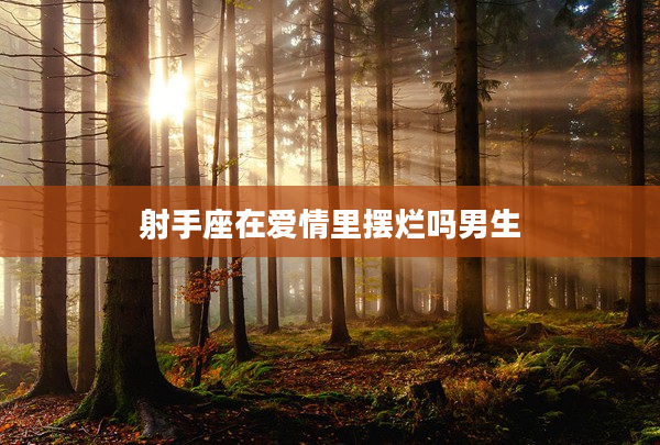 射手座在愛情里擺爛嗎男生