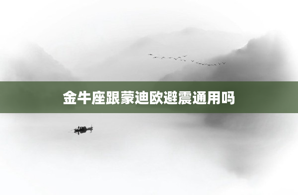 金牛座跟蒙迪歐避震通用嗎