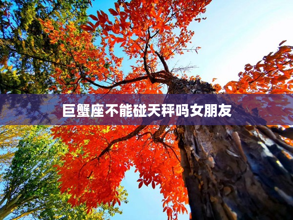 巨蟹座不能碰天秤嗎女朋友