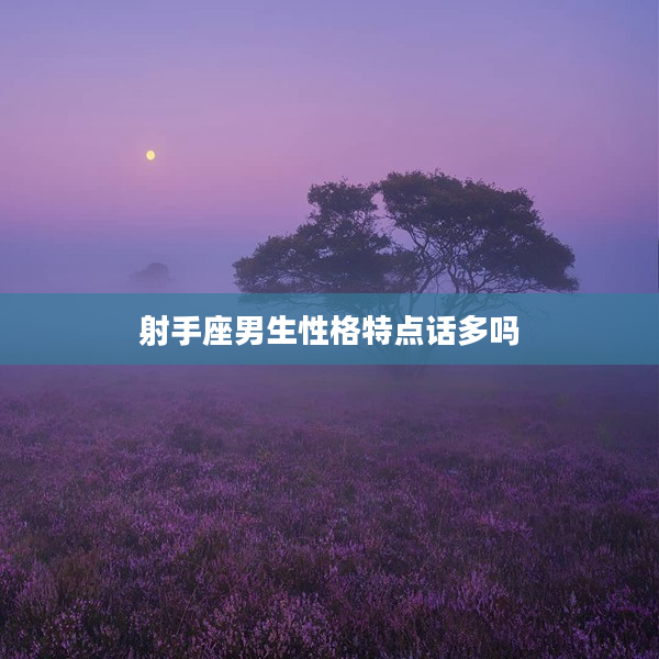 射手座男生性格特點話多嗎