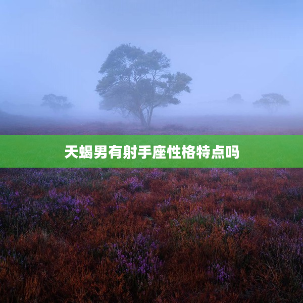 天蝎男有射手座性格特點(diǎn)嗎