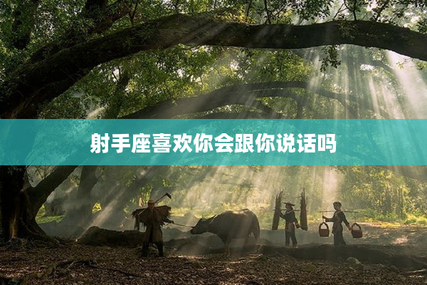 射手座喜歡你會跟你說話嗎