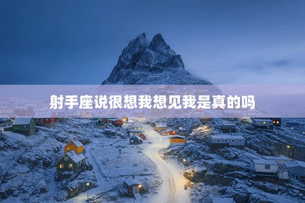 射手座說很想我想見我是真的嗎