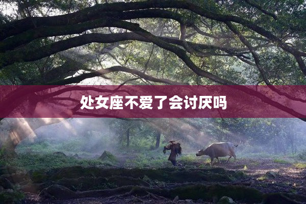 處女座不愛了會討厭嗎