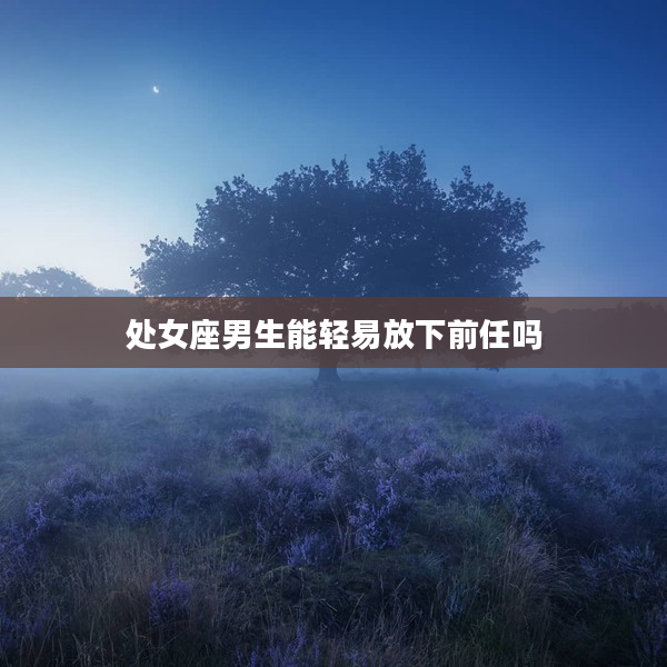 處女座男生能輕易放下前任嗎