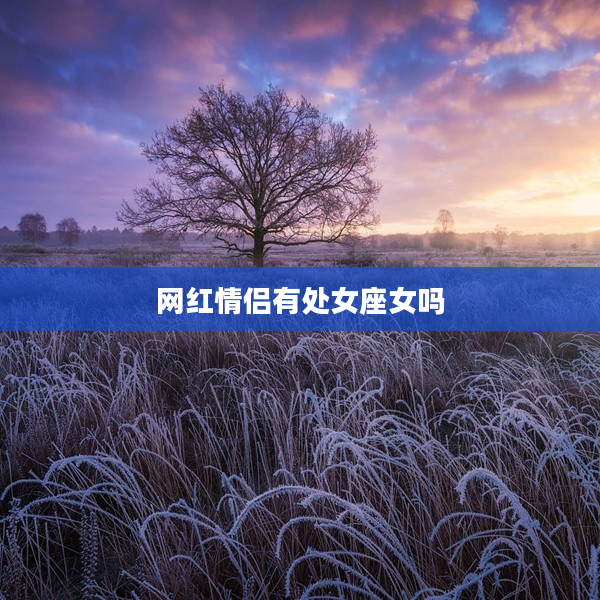 網紅情侶有處女座女嗎